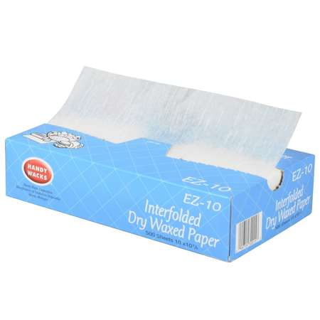 10""x10.75"" Economy Grade Interfolded Deli Dry Wax Paper, PK6000 -  HANDY WACKS, EZ-10N